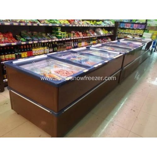 Supermarket commercial deep freezer